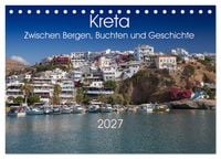 Produktbild: Kreta &ndash; Zwischen Bergen, Buchten und Geschichte (Tischkalender 2027 DIN A5 quer), CALVENDO Monatskalender
