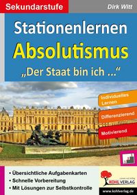 Produktbild: Stationenlernen Absolutismus