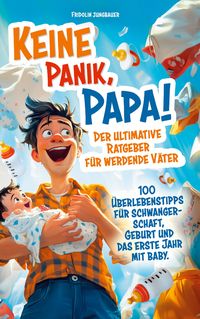 Produktbild: Keine Panik, Papa! 100 &Uuml;berlebenstipps f&uuml;r Schwangerschaft, Geburt und das erste Jahr mit Baby. Der ultimative Ratgeber f&uuml;r werdende V&auml;ter.