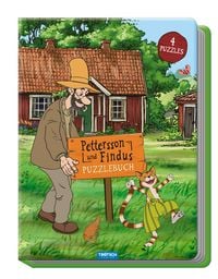 Produktbild: Tr&ouml;tsch Pettersson und Findus Puzzlebuch