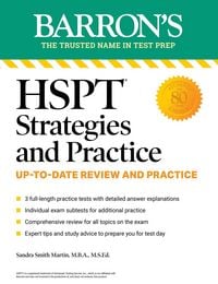 Produktbild: HSPT Strategies and Practice, Second Edition: Prep Book with 3 Practice Tests + Comprehensive Review + Practice + Strategies