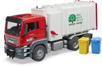 Produktbild: bruder 03761 MAN TGS Seitenlader M&uuml;ll-LKW und 2 M&uuml;lltonnen