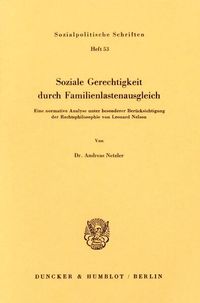 Produktbild: Soziale Gerechtigkeit durch Familienlastenausgleich.