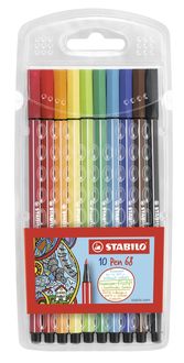 Bild vom Artikel Premium-Filzstift - STABILO Pen 68 - 10er Pack - mit 10 verschiedenen Farben vom Autor 