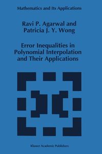 Produktbild: Error Inequalities in Polynomial Interpolation and Their Applications