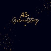 Produktbild: 45. Geburtstag- G&auml;stebuch Blanko