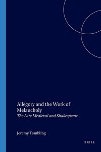 Produktbild: Allegory and the Work of Melancholy