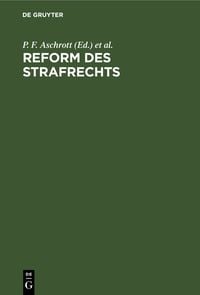Produktbild: Reform des Strafrechts