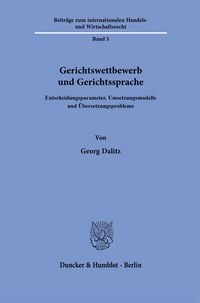 Produktbild: Gerichtswettbewerb und Gerichtssprache