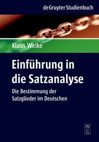 Produktbild: Einf&uuml;hrung in die Satzanalyse