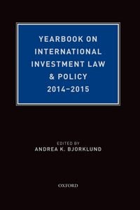 Produktbild: Yearbook on International Investment Law & Policy 2014-2015