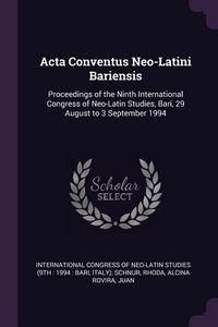 Produktbild: Acta Conventus Neo-Latini Bariensis