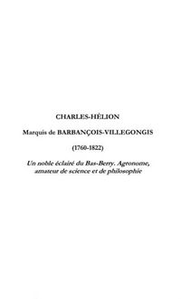 Produktbild: Charles-helion marquis de barrachois-vil