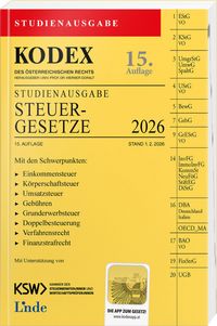 Produktbild: KODEX Studienausgabe Steuergesetze 2026