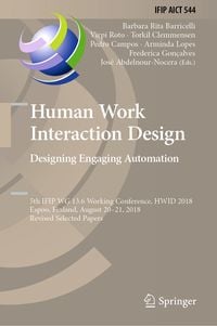 Produktbild: Human Work Interaction Design. Designing Engaging Automation