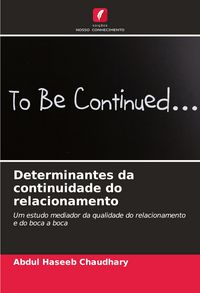 Produktbild: Determinantes da continuidade do relacionamento
