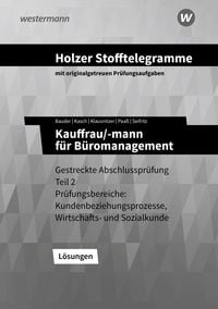 Produktbild: Holzer Stofftelegramme Baden-W&uuml;rttemberg &ndash; Kauffrau/-mann f&uuml;r B&uuml;romanagement