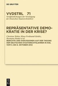Produktbild: Repr&auml;sentative Demokratie in der Krise?