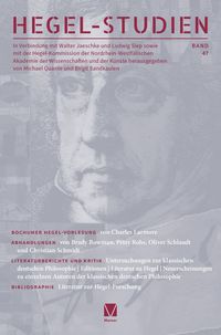 Produktbild: Hegel-Studien Band 47