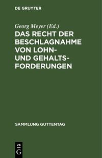 Produktbild: Das Recht der Beschlagnahme von Lohn- und Gehaltsforderungen