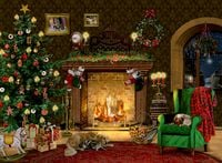 Produktbild: Kaminzimmer, A4 Wand-Adventskalender (Behr)