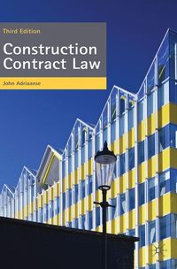 Produktbild: Adriaanse, J: Construction Contract Law
