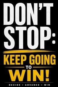 Produktbild: DON'T STOP: Keep Going to Win!