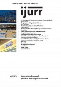 Produktbild: International Journal of Urban and Regional Research, Volume