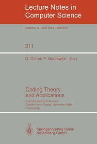 Produktbild: Coding Theory and Applications
