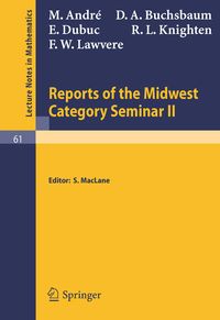 Produktbild: Reports of the Midwest Category Seminar II