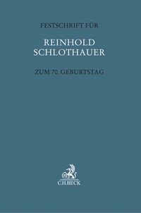 Produktbild: Festschrift f&uuml;r Reinhold Schlothauer zum 70. Geburtstag
