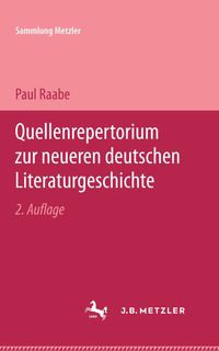 Produktbild: Quellenrepertorium zur neueren deutschen Literaturgeschichte