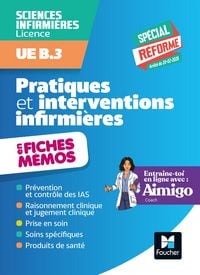 Produktbild: L'UE B3 en fiches m&eacute;mos - Pratiques et interventions infirmi&egrave;res - DEI