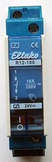 Produktbild: Eltako R12-100-24V Schaltrelais Nennspannung: 24 V Schaltstrom (max.): 8 A 1 Schlie&szlig;er 1 St.