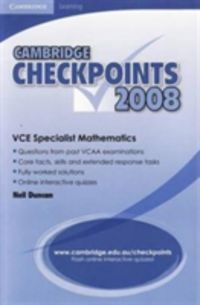 Produktbild: Cambridge Checkpoints Vce Specialist Mathematics 2008