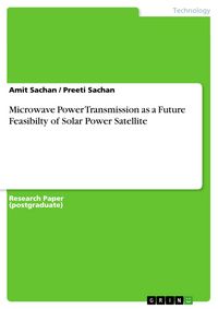 Produktbild: Microwave Power Transmission as a Future Feasibilty of Solar Power Satellite