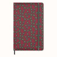 Produktbild: Moleskine Silk Notizbuch large/A5, liniert, fester Einband, Bordeaux