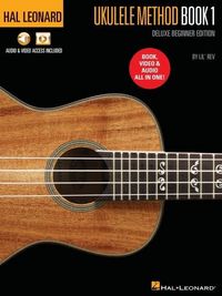 Produktbild: Hal Leonard Ukulele Method: Deluxe Beginner Edition, Includes Book, Video and Audio All in One Ukulele Method Book with Online Audio Video by Lil' REV Chords Strumming Music Reading Tablature