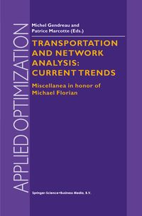 Produktbild: Transportation and Network Analysis: Current Trends