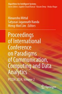 Produktbild: Proceedings of International Conference on Paradigms of Communication, Computing and Data Analytics