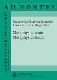 Produktbild: Metaphysik heute - Metaphysics today