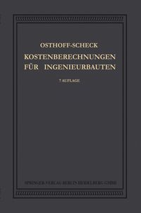 Produktbild: Kosten-Berechnungen f&uuml;r Ingenieurbauten