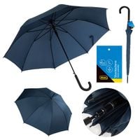 Produktbild: Idena Stockschirm blau &Oslash;100cm Soft-Touch-Designgriff