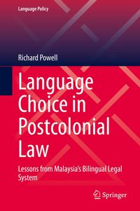 Produktbild: Language Choice in Postcolonial Law