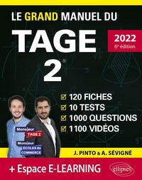 Produktbild: Le Grand Manuel du TAGE 2 - &eacute;dition 2022