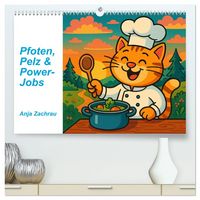 Produktbild: Pfoten, Pelz & Power-Jobs (hochwertiger Premium Wandkalender 2027 DIN A2 quer), Kunstdruck in Hochglanz