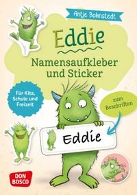 Produktbild: Eddie-Namensaufkleber und Sticker f&uuml;r Kita, Schule und Freizeit