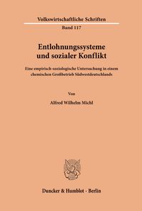Produktbild: Entlohnungssysteme und sozialer Konflikt