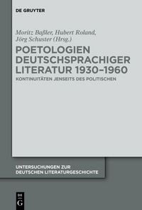 Produktbild: Poetologien deutschsprachiger Literatur 1930-1960
