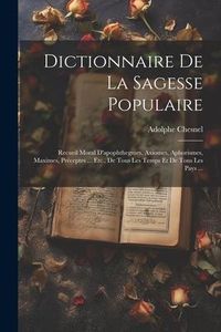 Produktbild: Dictionnaire De La Sagesse Populaire